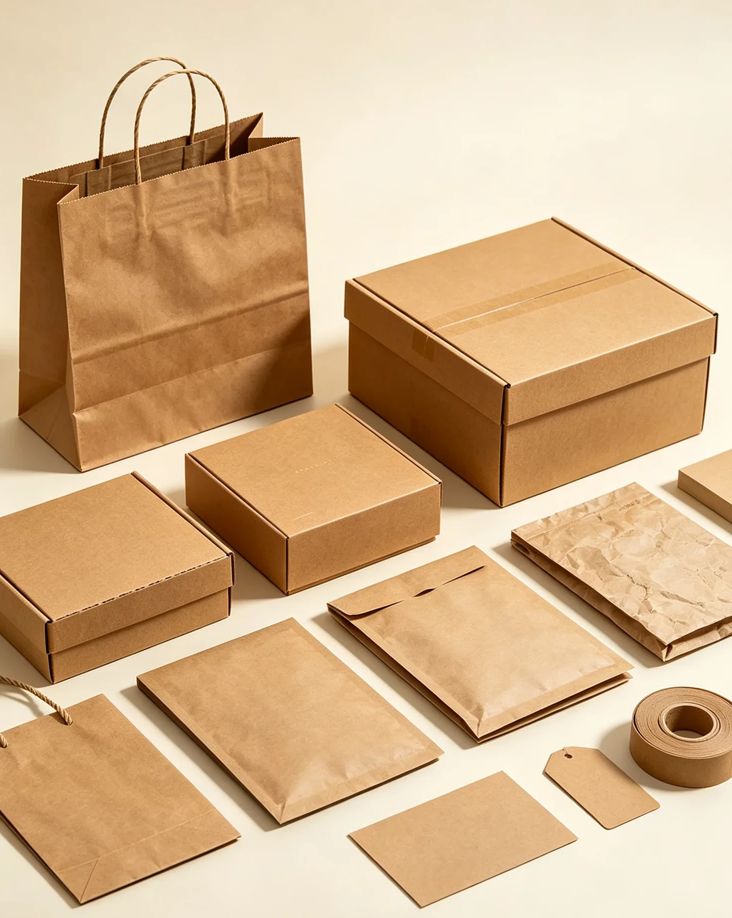 Kraft paper packaging material eco-friendly paper Dongguan Zhengyang Printing paper bags color boxes