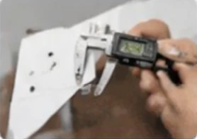 Dimension inspection process packaging size measurement tolerance control Dongguan printer