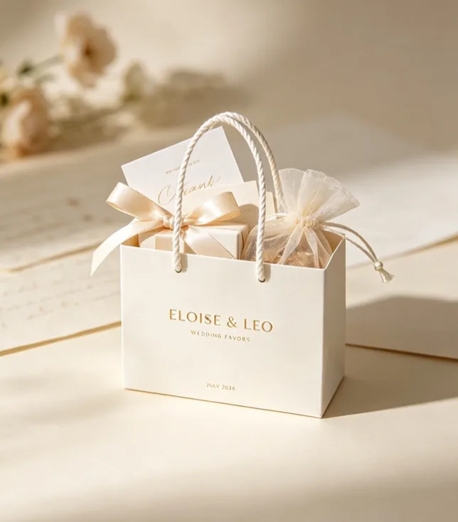 Wedding favor return gift paper bag application custom wedding bag Zhengyang Packaging Dongguan China