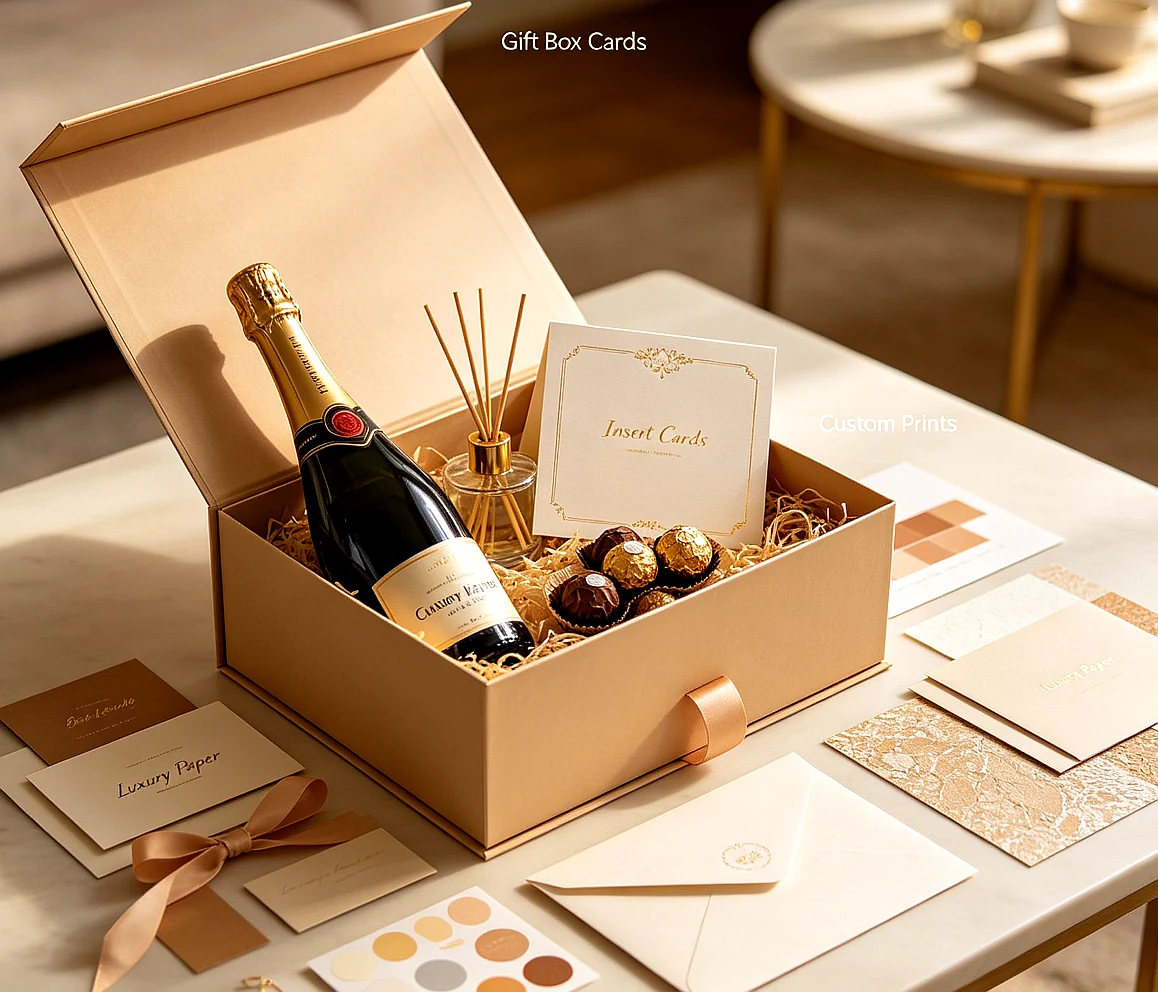 Gift box insert card application gift box card Zhengyang Printing Dongguan