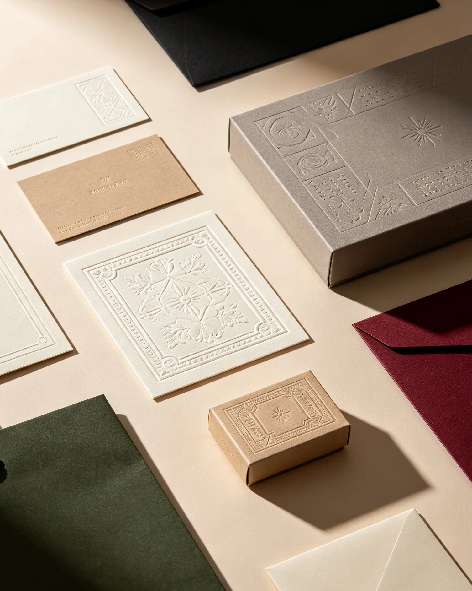Embossing gift box packaging raised pattern Dongguan China printer 3D relief texture finish